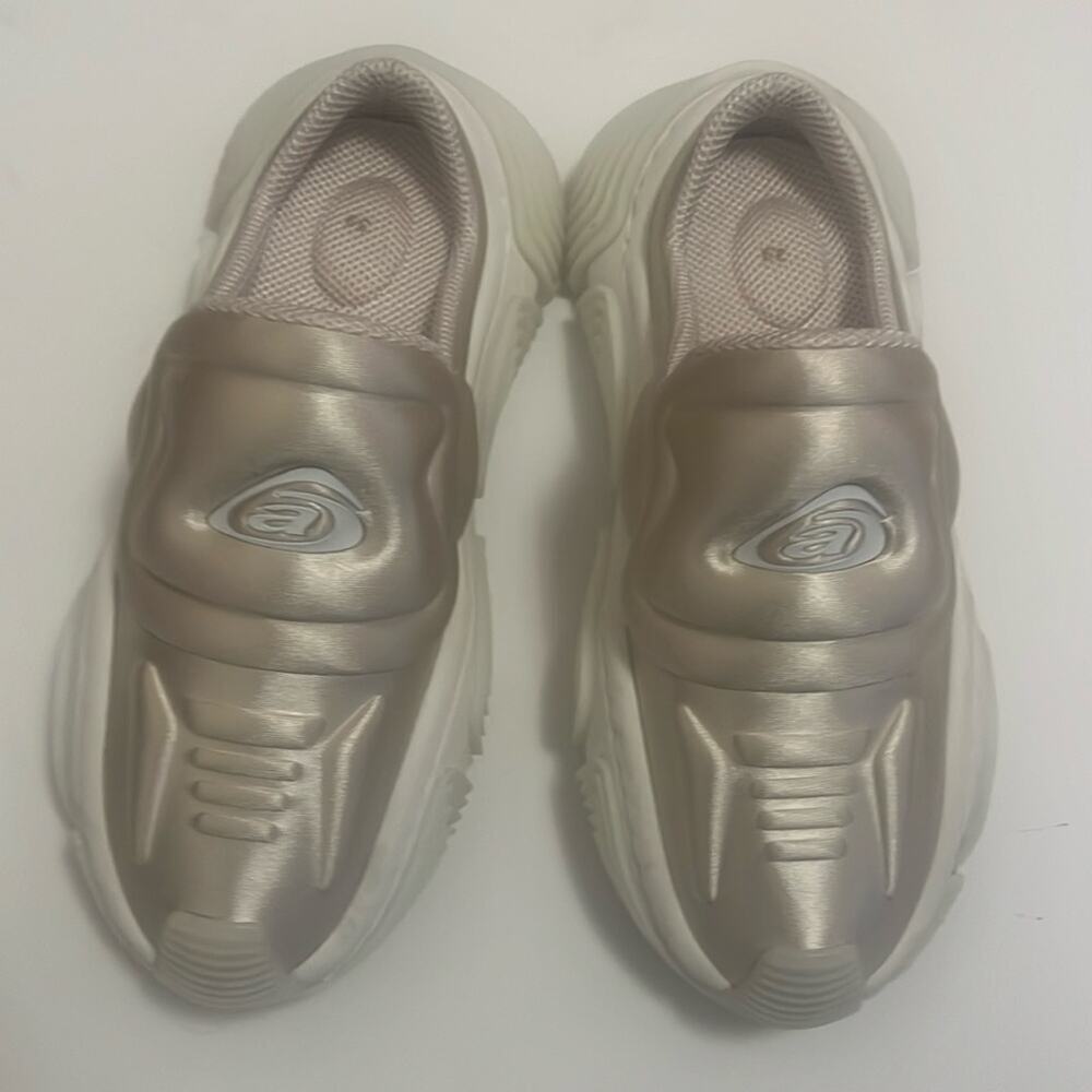 ALEXANDER WANG NWOT NEOPERENE NEUTRAL SILP ON SNEAKERS SIZE‎ 39